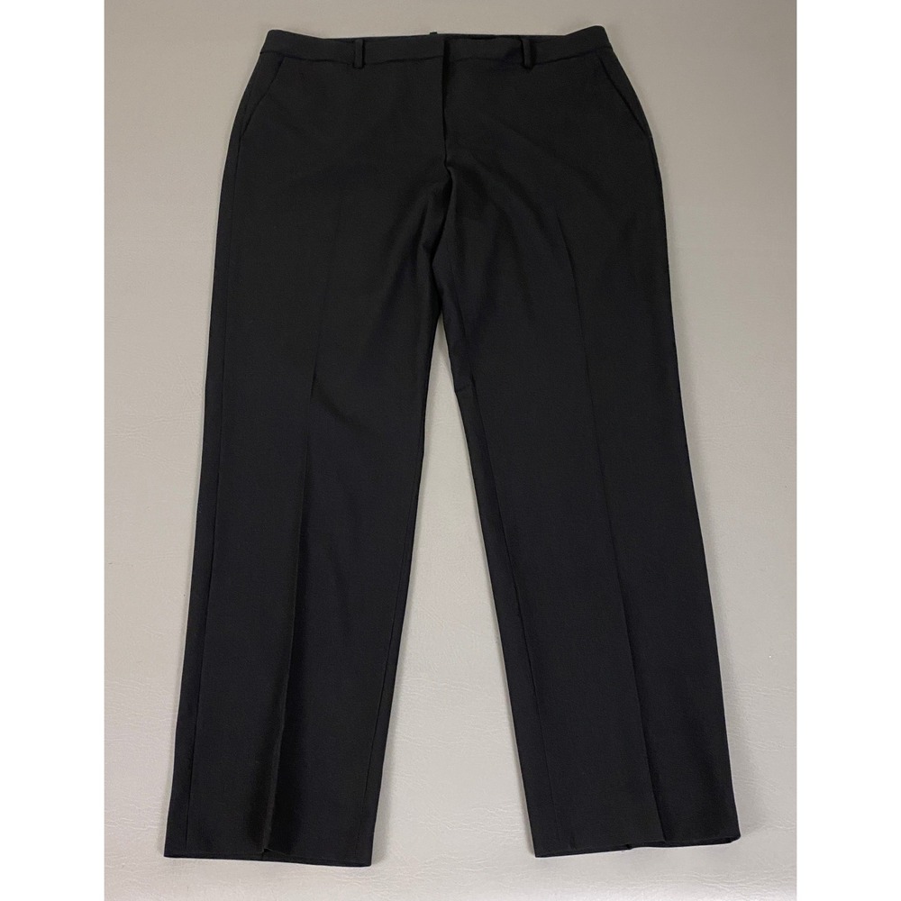 DKNY Dress Pants Women's Size 14 Black Straight Leg Office Career Professional